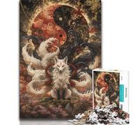 Puzzle Fox God da 2000 pezzi per adulti, regalo, gioco stimolante e gioco in famiglia, ideale come regalo per tutta la famiglia, 70x100cm