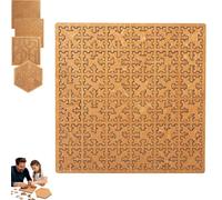Puzzle Fractal Tray, puzzle in legno che mette alla prova la mente per adulti, puzzle unico dalla forma irregolare, sfida di pensiero inverso per adulti, per giochi di allenamento mentale (B)