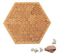 Puzzle Frattale con Vassoio, Puzzle in Legno per Adulti - Sfida a Labirinto Irregolare, Rompicapo con Cornice per il Pensiero Inverso, Regalo Creativo Unico (#D)