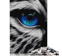 Puzzle frattale "Occhio di animale" da 1000 pezzi per adulti, puzzle difficili e stimolanti per bambini adulti, 1000 pezzi (75x50 cm)