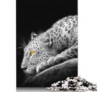 Puzzle frattali "Cheetah Leopard" da 1500 pezzi per adulti, rettangolari, in cartone, difficili da realizzare per donne e uomini, 1500 pezzi (85x57 cm)