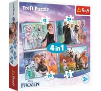 Puzzle Frozen 4v1 (12, 15, 20, 24 pezzi) - Mondo Meraviglioso