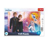 Trefl- Disney Frozen 2 15 Elementi, Ricordi Felici, per Bambini dai 3 Anni Puzzle, Colore