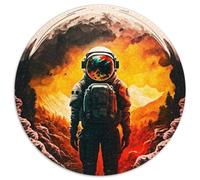 Puzzle für 1000 Teile, Astronaut auf dem Mond, rundes 1000-teiliges Puzzle für Teenager und Jugendliche, ideales Geburtstags- und Weihnachtsgeschenk, 1000 Teile (67,5x67,5cm)