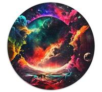 Puzzle für 1000 Teile, buntes Universum, Farbe, 1000 Teile, rundes Puzzle für Teenager und Jugendliche, ideales Geburtstags- und Weihnachtsgeschenk, 1000 Teile (67,5x67,5cm)