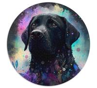 Puzzle für 1000 Teile, Fantasy-Labrador, rund, Puzzle 1000 Teile für Erwachsene, anspruchsvolles DIY-Denkspiel, perfektes Familienspiel oder dekoratives Geschenk, 1000 Stück (67,5x67,5cm)