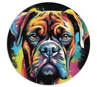 Puzzle für 1000 Teile, Hunde-Puzzle, rund, 1000 Teile für Erwachsene, anspruchsvolles DIY-Denkspiel, perfektes Familienspiel oder dekoratives Geschenk, 1000 Stück (67,5x67,5cm)