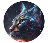 Puzzle für 1000 Teile, Luchsnebel, rund, Puzzle 1000 Teile für Erwachsene, Aktivität für Erwachsene und Familien, DIY-Heimdekor, Geschenk, 1000 Teile (67,5x67,5cm)