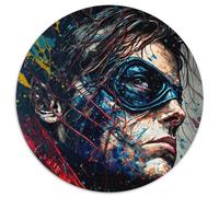 Puzzle für 1000 Teile, Portrait eines Helden, rundes 1000-teiliges Puzzle für Teenager und Jugendliche, ideales Geburtstags- und Weihnachtsgeschenk, 1000 Teile (67,5x67,5cm)