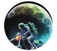 Puzzle für Erwachsene 1000, Astronaut auf Motorrad, 1000 Teile, runde Puzzles für Erwachsene, Gehirn-Herausforderung, perfektes Geschenk für Teenager und Heimdekoration, 1000 Teile (67,5x67,5cm)
