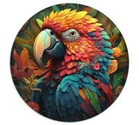 Puzzle für Erwachsene 1000, Papagei, 1000 Teile, runde Puzzles für Erwachsene, Gehirn-Herausforderung, perfektes Geschenk für Teenager und Heimdekoration, 1000 Teile (67,5x67,5cm)