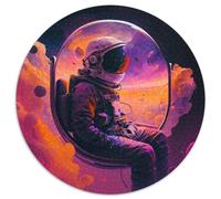Puzzle für Erwachsene, 1000 Teile, Astronauten-Puzzle, rund, aus Pappe, ein ideales Geschenk für Weihnachten oder Geburtstage, 1000 Teile (67,5x67,5cm)