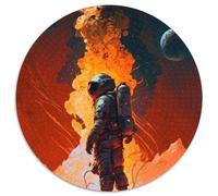 Puzzle für Erwachsene, 1000 Teile, Astronauten-Puzzle, runde Puzzles, 1000 Teile für Erwachsene, Gehirn-Herausforderungsgeschenk, pädagogische Aktivität für Teenager, 1000 Teile (67,5x67,5cm)