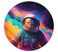 Puzzle für Erwachsene, 1000 Teile, Astronauten-Puzzle, runde Puzzles, Familienaktivitätsspiel für Teenager, DIY-Heimdekoration, Denksportaufgabe, Geschenk, 1000 Teile (67,5x67,5cm)