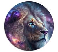 Puzzle für Erwachsene, 1000 Teile, Cosmic Mufasa, König der Löwen, 1000 Teile, runde Puzzles für Erwachsene, DIY-Kunstdekor, perfektes Geburtstagsgeschenk, 1000 Teile (67,5x67,5cm)