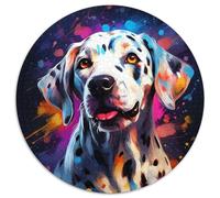 Puzzle für Erwachsene, 1000 Teile, Dalmatiner, rund, Kartonpuzzle, ein ideales Geschenk für Weihnachten oder Geburtstage, 1000 Teile (67,5x67,5cm)