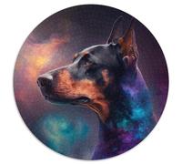 Puzzle für Erwachsene, 1000 Teile, Dobermann-Nebel, Kartonpuzzle für Jugendliche ab 14 Jahren, Heimdekoration, 1000 Teile (67,5x67,5cm)