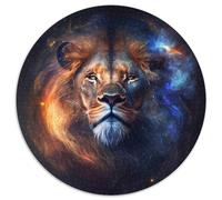 Puzzle für Erwachsene, 1000 Teile, Fantasie-Löwe, runde Papppuzzles, bunt, lustig, herausfordernd und knifflig, 1000 Teile (67,5x67,5cm)