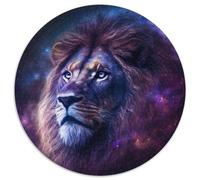 Puzzle für Erwachsene, 1000 Teile, Fantasie-Löwe, rundes Kartonpuzzle, ein ideales Geschenk für Weihnachten oder Geburtstage, 1000 Teile (67,5x67,5cm)