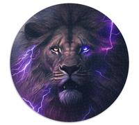 Puzzle für Erwachsene, 1000 Teile, Fantasie-Löwe, rundes Kartonpuzzle, ein ideales Geschenk für Weihnachten oder Geburtstage, 1000 Teile (67,5x67,5cm)
