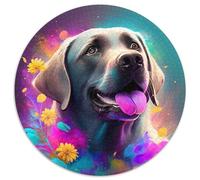 Puzzle für Erwachsene, 1000 Teile, farbenfrohes Kunst-Labrador-Puzzle, unmögliche Puzzles für Erwachsene, unmögliche pädagogische Heimdekoration, Spiele und Geschenke, 1000 Teile (67,5x67,5cm)