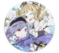 Puzzle für Erwachsene, 1000 Teile, Genshin Impact Qiqi, runde Papppuzzles, bunt, lustig, herausfordernd und knifflig, 1000 Teile (67,5x67,5cm)