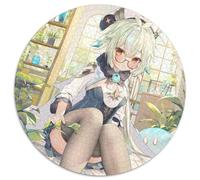 Puzzle für Erwachsene, 1000 Teile, Genshin Impact Sucrose, runde Papppuzzles, bunt, lustig, herausfordernd und knifflig, 1000 Teile (67,5x67,5cm)