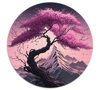 Puzzle für Erwachsene, 1000 Teile, japanische Kirschblüten, runde Puzzles 1000 Teile für Erwachsene, Gehirn-Herausforderungsgeschenk, pädagogische Aktivität für Teenager, 1000 Teile (67,5x67,5cm)