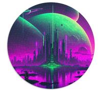 Puzzle für Erwachsene, 1000 Teile, kosmisches Stadtbild, unmögliche Puzzles für Erwachsene, unmögliche pädagogische Heimdekoration, Spiele und Geschenke, 1000 Teile (67,5x67,5cm)