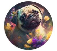 Puzzle für Erwachsene, 1000 Teile, Mops, unmögliches Puzzle für Erwachsene, unmögliche pädagogische Heimdekoration, Spiele und Geschenke, 1000 Teile (67,5x67,5cm)