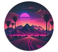 Puzzle für Erwachsene, 1000 Teile, Neon-Retro-Straße, unmögliche Puzzles für Erwachsene, unmögliche pädagogische Heimdekoration, Spiele und Geschenke, 1000 Teile (67,5x67,5cm)