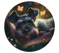 Puzzle für Erwachsene, 1000 Teile, schöner Standardschnauzer, unmögliches Puzzle für Erwachsene, unmögliche pädagogische Heimdekoration, Spiele und Geschenke, 1000 Teile (67,5x67,5cm)