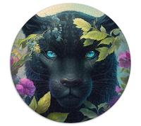Puzzle für Erwachsene, 1000 Teile, schwarzer Leopard, unmögliches Puzzle für Erwachsene, unmögliche pädagogische Heimdekoration, Spiele und Geschenke, 1000 Teile (67,5x67,5cm)