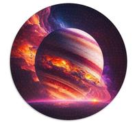 Puzzle für Erwachsene, 1000 Teile, Universum, Jupiter, rund, Papppuzzle, DIY-Dekoration, Gehirn-Herausforderung, Weihnachtsgeschenke, 1000 Teile (67,5x67,5cm)
