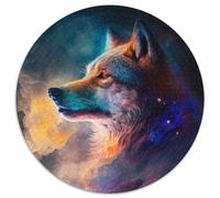 Puzzle für Erwachsene, 1000 Teile, Wolfsnebel, rund, Papppuzzle, ein ideales Geschenk für Weihnachten oder Geburtstage, 1000 Teile (67,5x67,5cm)