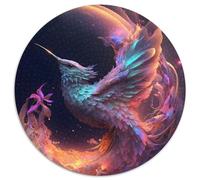 Puzzle für Erwachsene, 1000-teiliger Kolibri der Zeit, 1000-teiliges rundes Puzzle für Erwachsene, DIY-Kunstdekor, perfektes Geburtstagsgeschenk, 1000 Teile (67,5x67,5cm)