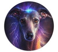 Puzzle für Erwachsene, 1000-teiliges, farbenfrohes Blitz-Puzzle, 1000-teiliges, rundes Puzzle für Erwachsene, DIY-Kunstdekor, perfektes Geburtstagsgeschenk, 1000 Teile (67,5x67,5cm)
