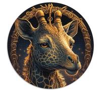 Puzzle für Erwachsene, 1000-teiliges Giraffen-Puzzle, 1000-teiliges rundes Puzzle, Geschenke, Spaß bei Aktivitäten zu Hause, Geburtstagsgeschenk, Reisegeschenke, 1000 Teile (67,5x67,5cm)