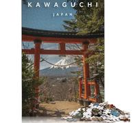 Puzzle Fuji San, puzzle rettangolare di carta per bambini e bambine, regalo di Natale per la festa dei bambini, 1000 pezzi (38x26 cm)