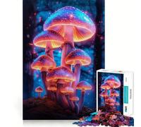 Puzzle "Funghi Magici al Neon" da 1000 pezzi per adulti, gioco intelligente e antistress, assemblaggio con motivi a sorpresa (50x75cm)