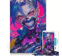 Puzzle futuristico con ragazza anime,1000 pezzi,divertente per allenare la mente,con componenti robusti e ben definiti,ideale per rilassarsi in casa (38x52cm)
