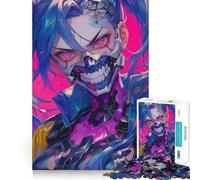 Puzzle futuristico con ragazza anime da 1000 pezzi per adolescenti,gioco stimolante per la mente,montaggio sicuro e stabile,divertimento assicurato per tutta la famiglia (38x26cm)