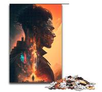 Puzzle futuristico da 1000 pezzi con cyborg per adulti ideale come regalo. Adatto per adolescenti dai 14 anni in su 75x50 cm.