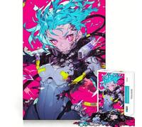 Puzzle futuristico di una ragazza anime da 1000 pezzi per adolescenti,stimolante per la mente,divertente,senza spazi vuoti,incastro perfetto,piacevole svago per interni (50x75cm)