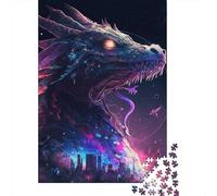 Puzzle futuristico Ryujin da 1000 pezzi per adulti e adolescenti, puzzle in legno, regali della vigilia di Natale, 1000 pezzi (38x26 cm)