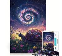 Puzzle galattico a forma di lumaca con guscio stellato, 1000 pezzi, per adolescenti, gioco di logica, antistress, taglio preciso, regalo artistico 50x75cm