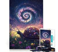 Puzzle galattico a forma di lumaca con guscio stellato, 1000 pezzi, per adulti Gioco stimolante e divertente, taglio preciso, regalo speciale 38x26cm