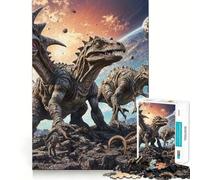 Puzzle galattico alieno preistorico per adulti, 1000 pezzi, gioco stimolante per la mente, divertimento tranquillo, taglio preciso, decorazione da parete 38x52cm