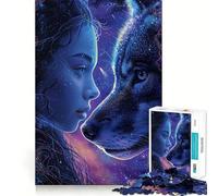 Puzzle galattico mistico con animali per ragazzi, 1000 pezzi, gioco mentale, divertimento per il tempo libero, taglio di alta qualità, regalo pensato con cura (50x75cm)