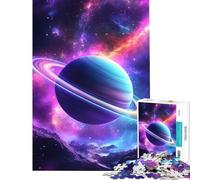 Puzzle galattico Saturno fosforescente da 1000 pezzi per adolescenti gioco per adulti e famiglie sfida impegnativa da completare (dimensioni 38x52cm)